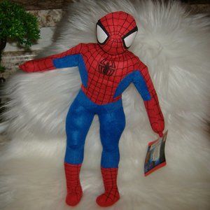 Spiderman Suprthero Peter Parker Stuffed Doll 12in